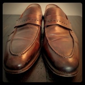 Santoni brown/red oak shoes
